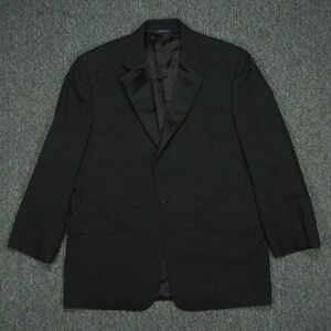 Brooks Brothers Blazer Mens 43R Black Tuxedo Wool Sport Coat Suit Jacket